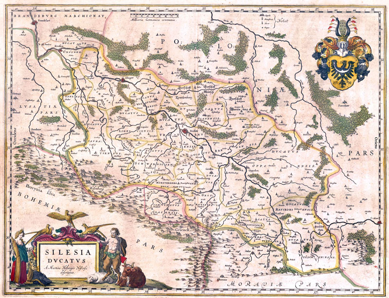 Silesia Ducatus 1649 Blaeu